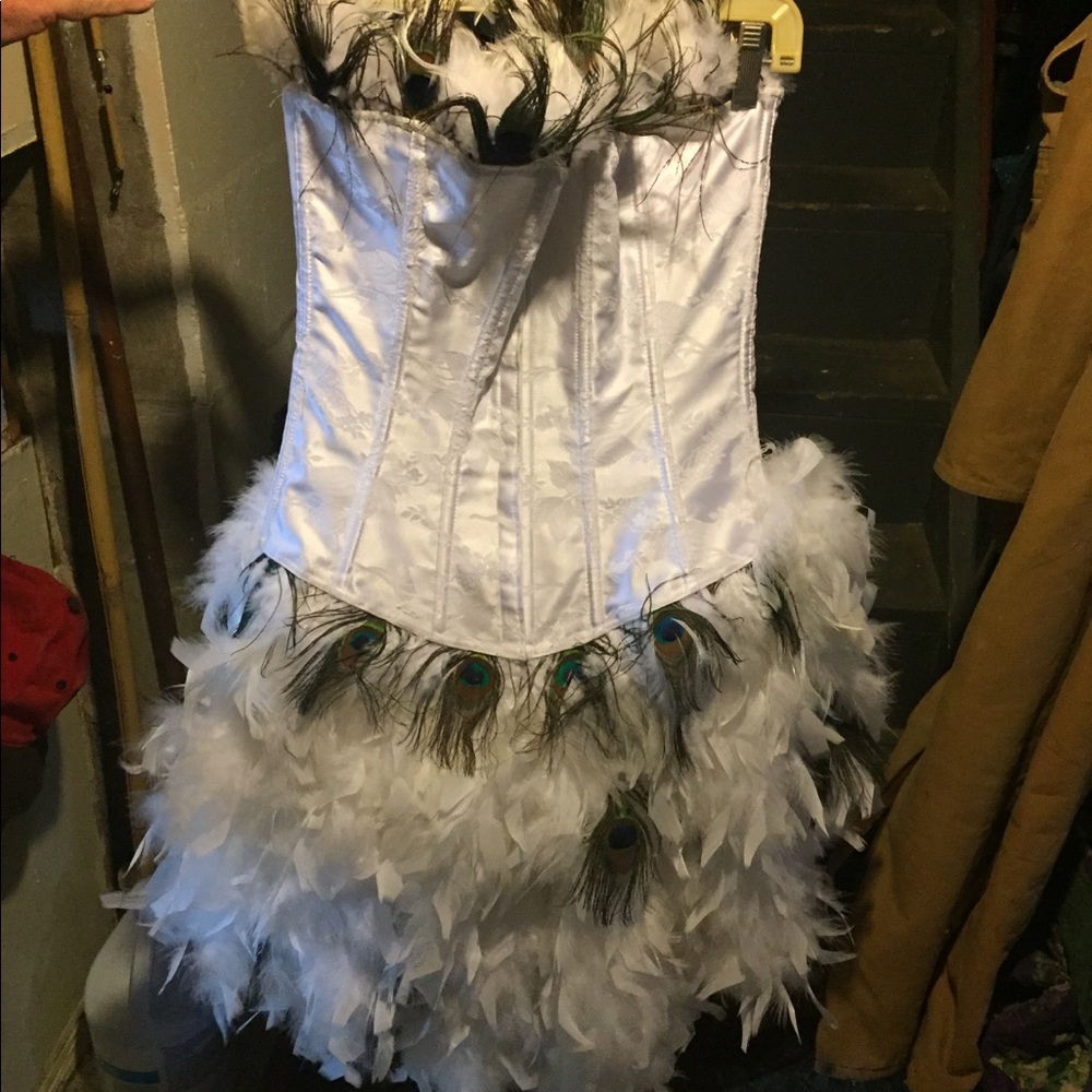 Peacock corset